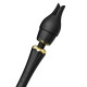 Черный wand-вибратор Kyro с 2 насадками (черный)