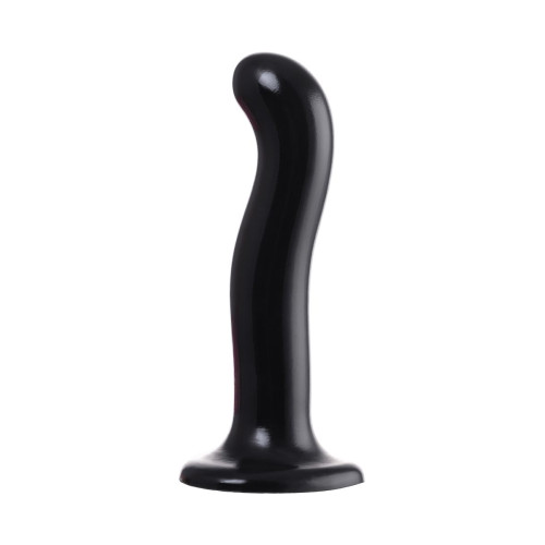 Черный стимулятор для пар P&G-Spot Dildo Size M - 18 см. (черный)