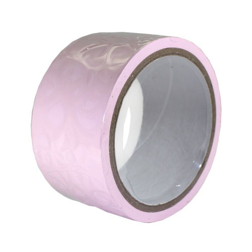 Розовый скотч для связывания Bondage Tape - 15 м. (розовый)