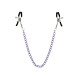 Зажимы для сосков с фиолетовой цепочкой Sweet Caress Nipple Chain (фиолетовый)