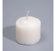 Белая свеча для БДСМ «Роза» из низкотемпературного воска (белый)