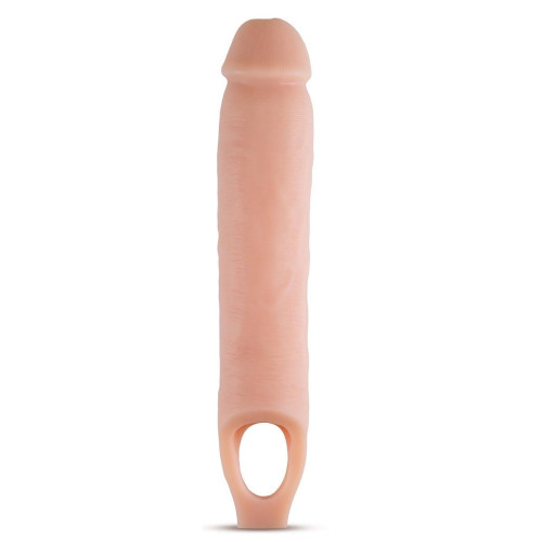 Телесная насадка на пенис 11.5 Inch Cock Sheath Penis Extender - 29,2 см. (телесный)
