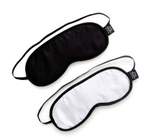 Набор из двух масок на глаза Soft Blindfold Twin Pack (черный с серым)