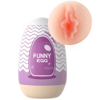 Мастурбатор-вагина Funny Egg в форме яйца (телесный)