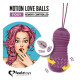 Фиолетовые вагинальные шарики с вращением бусин Remote Controlled Motion Love Balls Foxy (фиолетовый)