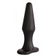 Черная коническая анальная пробка Comfort - 10,6 см. (черный)