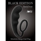 Чёрное эрекционное кольцо с анальным стимулятором Mountain Range Anal Plug (черный)