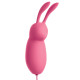 Розовая, работающая от USB вибропуля в форме кролика Cute (розовый)