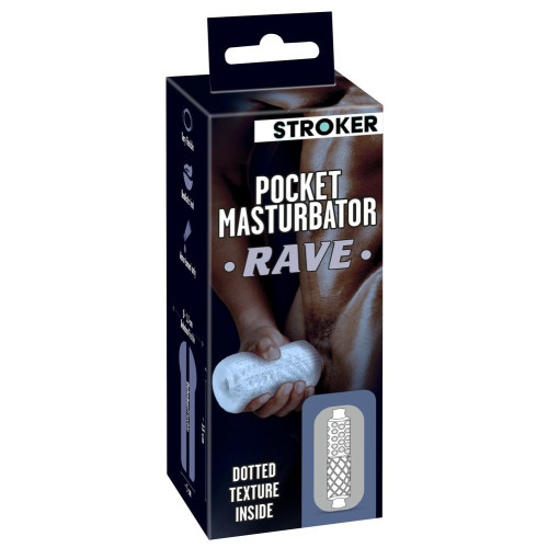 Прозрачный мастурбатор Pocket Masturbator Rave (прозрачный)