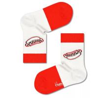 Детские носки Kids 3D Hotdog Sock с хот-догами (белый с красным|7-9Y)