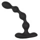 Черный анальный вибростимулятор Eclipse Slender Beads - 17,75 см. (черный)