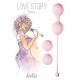 Набор розовых вагинальных шариков Love Story Diva (розовый)