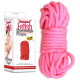 Розовая верёвка для любовных игр - 10 м. (розовый)