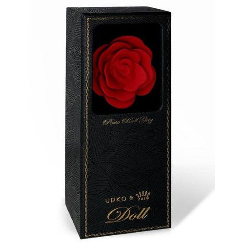 Изысканный кляп в форме розы Rose Ball Gag (красный с черным)