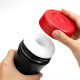 Мастурбатор с регулируемой плотностью обхвата Custom Strength CUP Twist Tickle (черный с красным)