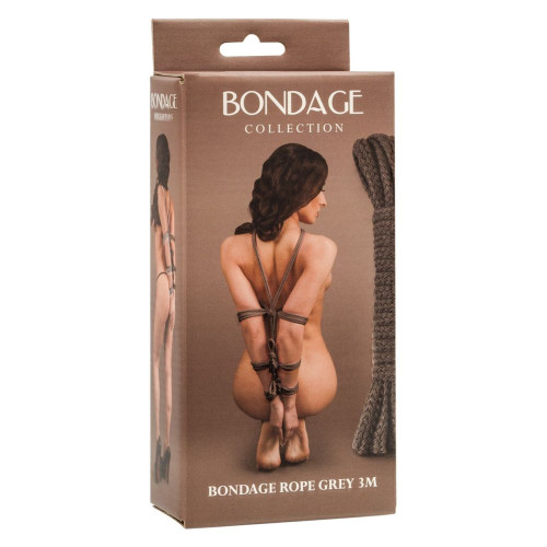 Серая веревка Bondage Collection Grey - 3 м. (серый)