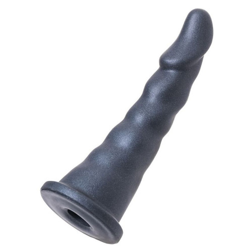 Черная насадка для страпона Axel - 17,5 см. (черный)