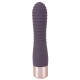 Фиолетовый вибратор с ребрышками Elegant Flexy Vibe - 15 см. (фиолетовый)