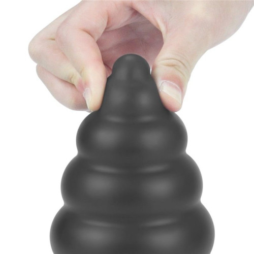 Черная анальная вибровтулка 7 King Sized Vibrating Anal Cracker - 18 см. (черный)