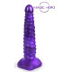 Фиолетовый фантазийный фаллоимитатор с пупырышками - 25 см. (фиолетовый)