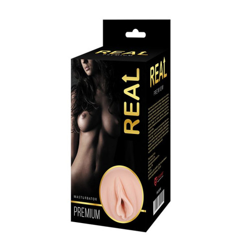 Реалистичный односторонний мастурбатор-вагина Real Women Dual Layer с двойной структурой (телесный)