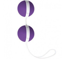 Фиолетово-белые вагинальные шарики Joyballs Bicolored (фиолетовый с белым)