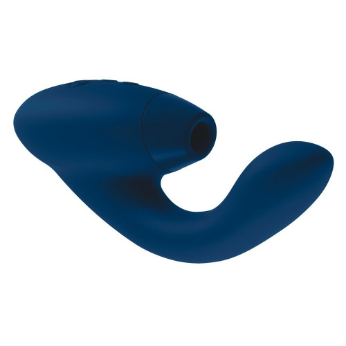 Синий стимулятор Womanizer DUO с вагинальным отростком (синий)