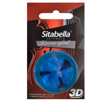 Насадка стимулирующая Sitabella 3D  Классика чувств (синий)