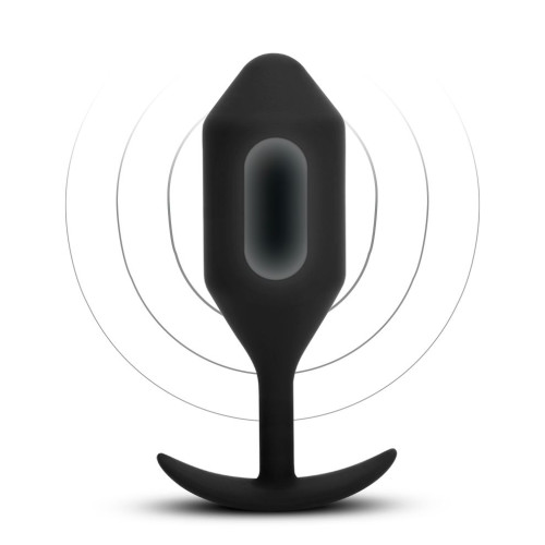 Черная вибропробка для ношения Vibrating Snug Plug 5 - 16,5 см. (черный)