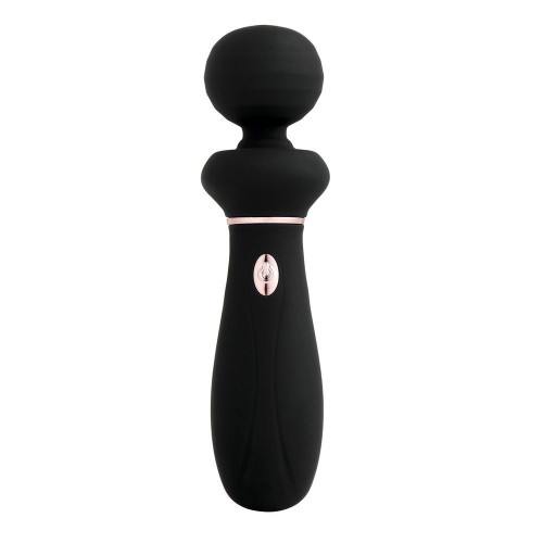 Черный вибратор So Divine Relax Portable Massage Wand - 24 см. (черный)