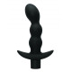 Чёрный анальный вибромассажёр Naughty - 14,5 см. (черный)