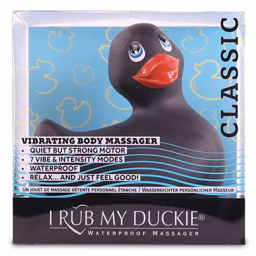 Черный вибратор-уточка I Rub My Duckie 2.0 (черный)