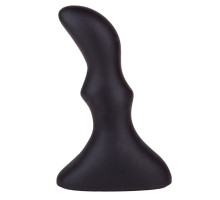 Чёрный плаг изогнутой формы - 10 см. (черный)