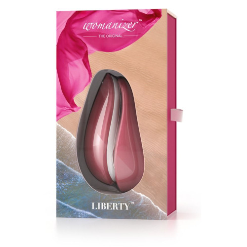 Розовый бесконтактный клиторальный стимулятор Womanizer Liberty (розовый)