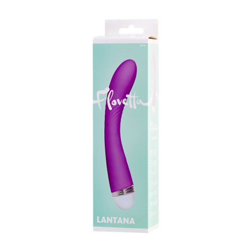 Фиолетовый вибратор Lantana - 22 см. (фиолетовый)