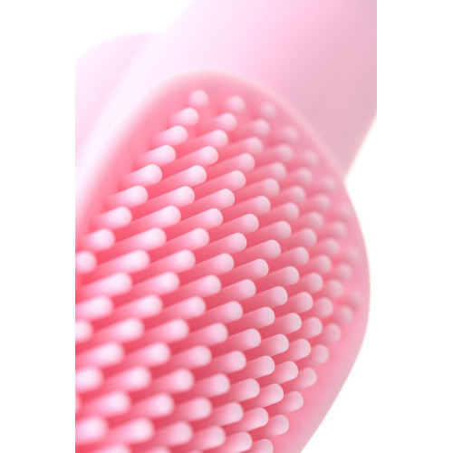 Нежно-розовая вибронасадка на палец JOS TWITY - 10,2 см. (нежно-розовый)