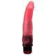 Розовый гелевый виброфаллос - 17,5 см. (розовый)