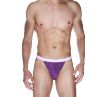 Стильные мужские трусики-тонги (фиолетовый|S-M)