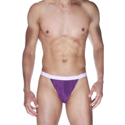 Стильные мужские трусики-тонги (фиолетовый|S-M)
