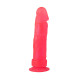 Розовый стимулятор-фаллос на присоске - 20,5 см. (розовый)