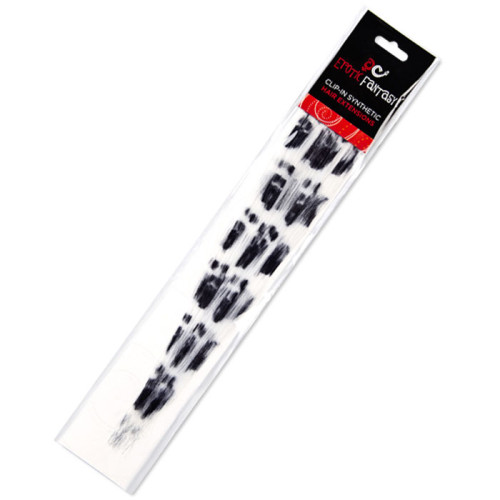 Черно-белые Clip-In локоны с принтом панды (белый с черным)