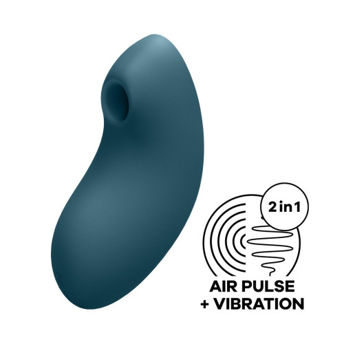 Синий вакуум-волновой вибростимулятор Vulva Lover 2 (синий)