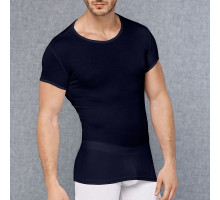 Мужская обтягивающая футболка в мелкий рубчик Doreanse Ribbed Modal (черный|S)