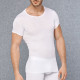 Мужская обтягивающая футболка в мелкий рубчик (белый|XXL)