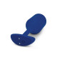 Синяя пробка для ношения с вибрацией Snug Plug 4 - 14 см. (синий)