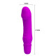 Фиолетовый мини-вибратор Stev -13,5 см. (фиолетовый)