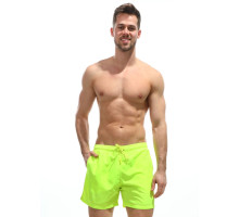 Однотонные пляжные шорты средней длины (лаймовый|XL)
