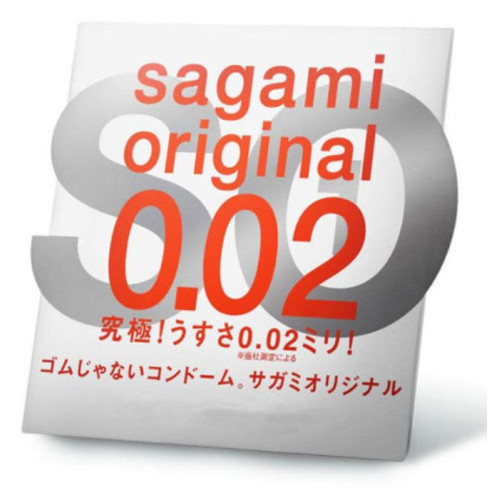 Ультратонкий презерватив Sagami Original 0.02 - 1 шт. (прозрачный)