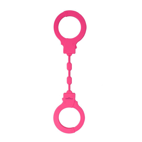 Розовые силиконовые наручники (розовый)