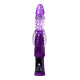 Фиолетовый вибратор-кролик на присоске - 23,5 см. (фиолетовый)
